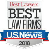 U.S. News & World Report Best Lawyers Best Law Firms 2018 badge